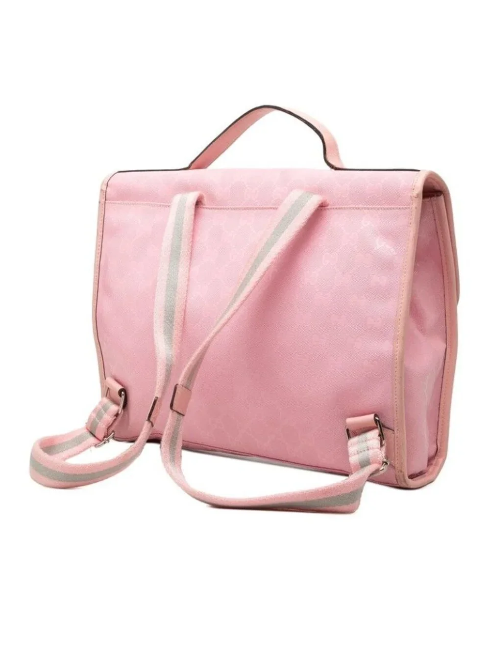 Gucci GG Supreme Backpack Pink Leather